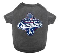 Pets First MLB Los Angeles Dodgers 2025 World Series Champion Dog Shirt, Champ Pet Tee Shirt, Winning Baseball Cat Outfit Size Medium