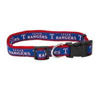 Pets First MLB Texas Rangers Licensed PET COLLAR- Heavy-Duty, Strong, and Durable Dog Collar. Available in 29 Baseball Teams and 4 Sizes