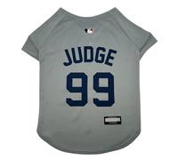 Pets First MLBPA Aaron Judge Road Jersey #99 Pet Jersey- MLB New York Yankees Mesh Players Dog Jersey, Size X-Small