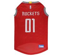 Pets First NBA HOUSTON ROCKETS DOG Jersey, Medium - Tank Top Basketball Pet Jersey