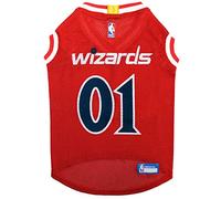 Pets First NBA WASHINGTON WIZARDS DOG Jersey, Medium - Tank Top Basketball Pet Jersey