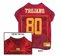 Pets First NCAA College University of Southern California Mesh Jersey for DOGS & CATS, X-Large. Licensed Big Dog Jersey with your Favorite Football/Basketball College Team