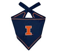 Pets First NCAA Illinois Fighting Illini TIE Bandana, Size Small/Medium. Dog Bandana Scarf Bib for Pet Cat Dog. The Ultimate Game-Day, Party Bandana
