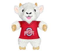 Pets First NCAA Ohio State Buckeyes Goat Plush Toy for Dogs and Cats with Squeaker, Wearing a Team Jersey! Fun & Sporty Goat Shaped Dog Chew Toy, Interactive Pet Toy