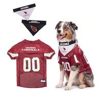 Pets First NFL Arizona Cardinals Dog Jersey with Coordinated Tie Bandana Included, Size Small Official NFL Pet Apparel, Breathable Mesh, Durable, Team Logo Design, Dog Sports T-Shirt