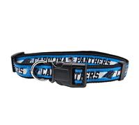 Pets First NFL Carolina Panthers Licensed PET COLLAR, Large - Heavy-Duty, Strong, and Durable Dog Collar. Available in 31 Football Teams and 4 Sizes