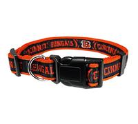 Pets First NFL Cincinnati Bengals Licensed PET COLLAR, Large - Heavy-Duty, Strong, and Durable Dog Collar. Available in 31 Football Teams and 4 Sizes