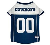 Pets First NFL Dallas Cowboys Throwback Dog Jersey, Retro Dog Football Jersey, Size Medium, Vintage Dog Shirt