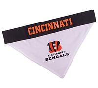 Pets First NFL DOG BANDANA - CINCINNATI BENGALS REVERSIBLE PET BANDANA. 2 Sided Sports Bandana with a PREMIUM Embroidery TEAM LOGO, Large/X-Large. - 2 Sizes & 32 NFL Teams available