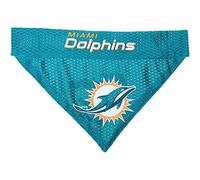 Pets First NFL DOG BANDANA - MIAMI DOLPHINS REVERSIBLE PET BANDANA. 2 Sided Sports Bandana with a PREMIUM Embroidery TEAM LOGO, Large/X-Large. - 2 Sizes & 32 NFL Teams available