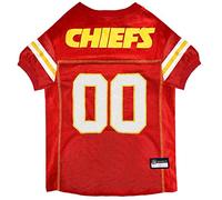 Pets First NFL Kansas City Chiefs Dog Jersey, Size 3X-Large. Best Football Jersey Costume for Dogs & Cats. Licensed Jersey Shirt