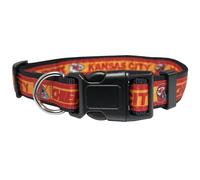Pets First NFL Kansas City Chiefs Licensed PET COLLAR, Medium - Heavy-Duty, Strong, and Durable Dog Collar. Available in 31 Football Teams and 4 Sizes