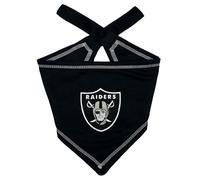Pets First NFL Las Vegas Raiders TIE Bandana, Small/Medium. Dog Bandana Scarf Bib for Pet Cat Dog. The Ultimate Game-Day, Party Bandana