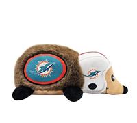 Pets First NFL Miami Dolphins Plush Hedgehog Toy for Dogs & Cats, Cool Soft Pet Toy for Fun and Interactive Play, Dog Chew Toy with Squeaker, Licensed Hot Pet Toy