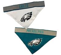 Pets First NFL Philadelphia Eagles TIE Bandana, Large/X-Large. Dog Football Reflective Bandana Scarf Bib for Pet, Cat, or Dog. The Ultimate Game-Day, Party Bandana