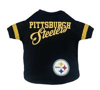 Pets First NFL Pittsburgh Steelers T-Shirt for Dogs & Cats, Large. Football Dog Shirt for NFL Team Fans. New & Updated, Durable & Cute Sports PET TEE Shirt Outfit (PIT-4146-LG)
