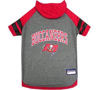 Pets First NFL Tampa Bay Buccaneers Hoodie for Dogs & Cats. | NFL Football Licensed Dog Hoody Tee Shirt, X-Small| Sports Hoody T-Shirt for Pets | Licensed Sporty Dog Shirt