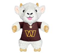 Pets First NFL Wshington Commanders Plush Goat Animal for Dogs and Cats with Squeaker, Wearing a Team Jersey! Fun & Sporty Goat Shaped Dog Chew Animal