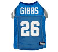 Pets First NFLPA Jahmyr Gibbs Pet Jersey #26, NFL Dog Shirt, Detroit Lions Mesh Jersey, Size X-Small