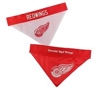 Pets First NHL Detroit Red Wings Reversible Dog Bandana, Large/X-Large, Red Wings Colors, Poly-Cotton Mesh, Officially Licensed, Game Day, Birthdays, Parties