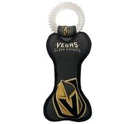 Pets First NHL LAS Vegas Golden Knights Dental Dog TUG Toy with Squeaker. Tough PET Toy for Healthy Fun, Teething & Cleaning Pet's Teeth & Gum., one Size (LVK-3310)