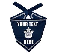 Pets First NHL Toronto Maple Leafs Personalized Tie Around Bandana for Dogs & Cats, Size Small/Medium. Custom Dog Bandana Scarf Bib for Pet Cat Dog. The Ultimate Game-Day & Party Customizable Bandana