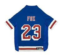 Pets First NHLPA Adam Fox Mesh Jersey for Dogs & Cats, New York Rangers Foxy-23 Dog Jersey, Size X-Large, Licensed Dog Jersey with Your Favorite Hockey Team Player