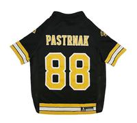 Pets First NHLPA David Pastrnak Mesh Dog Jersey, Boston Bruins Pasta-88, Size X-Large, Licensed Jersey with Favorite Hockey Team Player