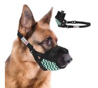 PET'S HUB Adjustable Dog Muzzle, Soft & Breathable, Prevents Biting & Barking, Training Mask, Allows Panting & Drinking for Small, Medium, and Large Dogs (Grey, Ex-Large)