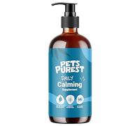 Pets Purest Calming Supplement for Dogs, Cats and Pets. 100% Natural Dog Calming Product for Stressed, Nervous, Reactive Pets with Anxiety. Rich in Omega 3,6 & 9 Fatty Acids.