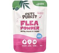 Pets Purest Dog Flea and Tick Treatment Powder Supplement, 250g Natural Flea & Tick Repellent for Dogs. Effective Food-Topper Supplement for Pest Prevention