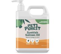 Pets Purest Scottish Salmon Oil For Dogs, Cats, Horse, Ferret & Pet - Pure Omega 3, 6 & 9 Fish Oil Food Treats Supplement for Natural Coat, Immune Support, Itchy Skin, Joint & Brain Health (2500ml)