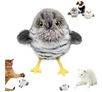 Pets Rechargeable Flapping Bird Cat Toy, 2025 New Interactive Cat Toys, Lifelike Chirp Tweet, Motion Activated with Three-Mode Wing Flap (Type B)