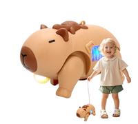 Pets Robotic - 5.91x2.95x3.94in Interactive Animal Toy, Walking Capybara Robot, Electronic Companion with LED Music | Children Todddlers Bedroom Playroom Learning Activity Entertainment