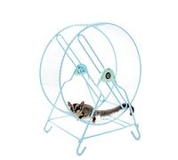Pets Running Exercise Wheel Metal Silent Running Wheel 25cm Runner Large Toys for Hamster, Hedgehog, Marmot (Blue)