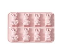 Pets Silicone Mold, Easter Bunny Fondant Molder, Non Stick Flexible Silicone Baking Tool for Cake Cookie Chocolate Candy Soap Candle Making, Sturdy Reusable Craft Mold for Kitchen DIY 22.7x19.8cm