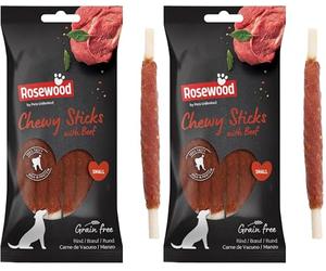 Pets Unlimited Chewy Sticks with Beef, 8pc transparent (Pack of 2)