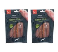 Pets Unlimited Chewy Sticks with Duck Medium, 4pc transparent (Pack of 2)