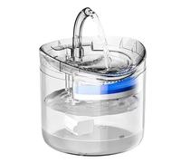 Pets Water Dispenser - Automatic 2L Water Dispenser, Silent Hydration Station | Transparent Plasticc Container Design, Continuous Circulation Flow With Charcoal Filter For Cats Dogs Rabbits Small Pet