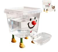 Pets Water Dispenser with Large Capacity, Automatic Gravity Water Bowl, Automatic Dog Water Bowls, Self-Dispensing Gravity Water Drinking Fountain, Spill-Resistant, Water Dispenser For Pets，Red：3L