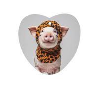 Pets Wearing Leopard Print Car Air Freshener Hanging, Long Lasting Scented Car Aromatherapy Tablets, Love form Fragrance Scented Cards for Vehicles, Bedroom, Wardrobe Gray-style