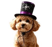 Pets Witch Hat - Funny Hat with Spiders Outfit,Halloween Costumes for Dogs | for Cosplay Outdoors Holiday Party on Birthday Home in the Garden Daily and Indoors