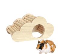 Pets Wooden House - Hamster House Wooden Landscape Cage | Hideaway House Stair Toy, Squirrel Accessories, Pet Supplies, Small Animal Home Playground, 17 x 9.5 x 8.8 cm Small Animal Home Playground