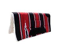 Pets2Care Western Saddle Pad Numnah Cow Boy fleece RED 32 x 32 1.5 inchs Thick