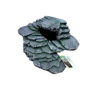 Pets2Wholesale Large Rock Platform for Aquatic and Reptile Enclosures, 30 x 24 x 12 cm, Grey Resin
