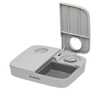 PetSafe 2 Meal Automatic Feeder, Built-in Timers, BPA Free Food Bowl, Suitable for Dry Food,Grey