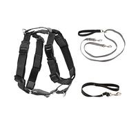 PetSafe 3 in 1 Harness with Two Point Control Leash - No-Pull Harness - Medium - Black - Adjustable