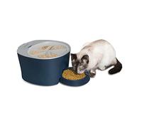 PetSafe 6 Meal Programmable Pet Food Dispenser, Automatic Dog and Cat Feeder - Dry Kibble or Semi-Moist Pet Food, Slow Feed Portion Control (6 Cup/48 Ounce Capacity), Tamper-Resistant, Sleep Mode Blue