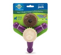 PetSafe Busy Buddy Jack - Treat Holding Dog Chew Toys - Helps Clean Teeth - Vanilla Scented Rubber for Strong Chewers - Treat Refills Included Intera