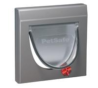 PetSafe - Cat Flap - Manual 4 Way Locking Classic Cat Flap - Flexible Access, Durable Design - Grey, Tunnel included